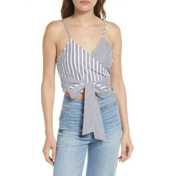 Treasure & Bond Tops - Treasure and Bond Tie Wrap Crop Top NWOT